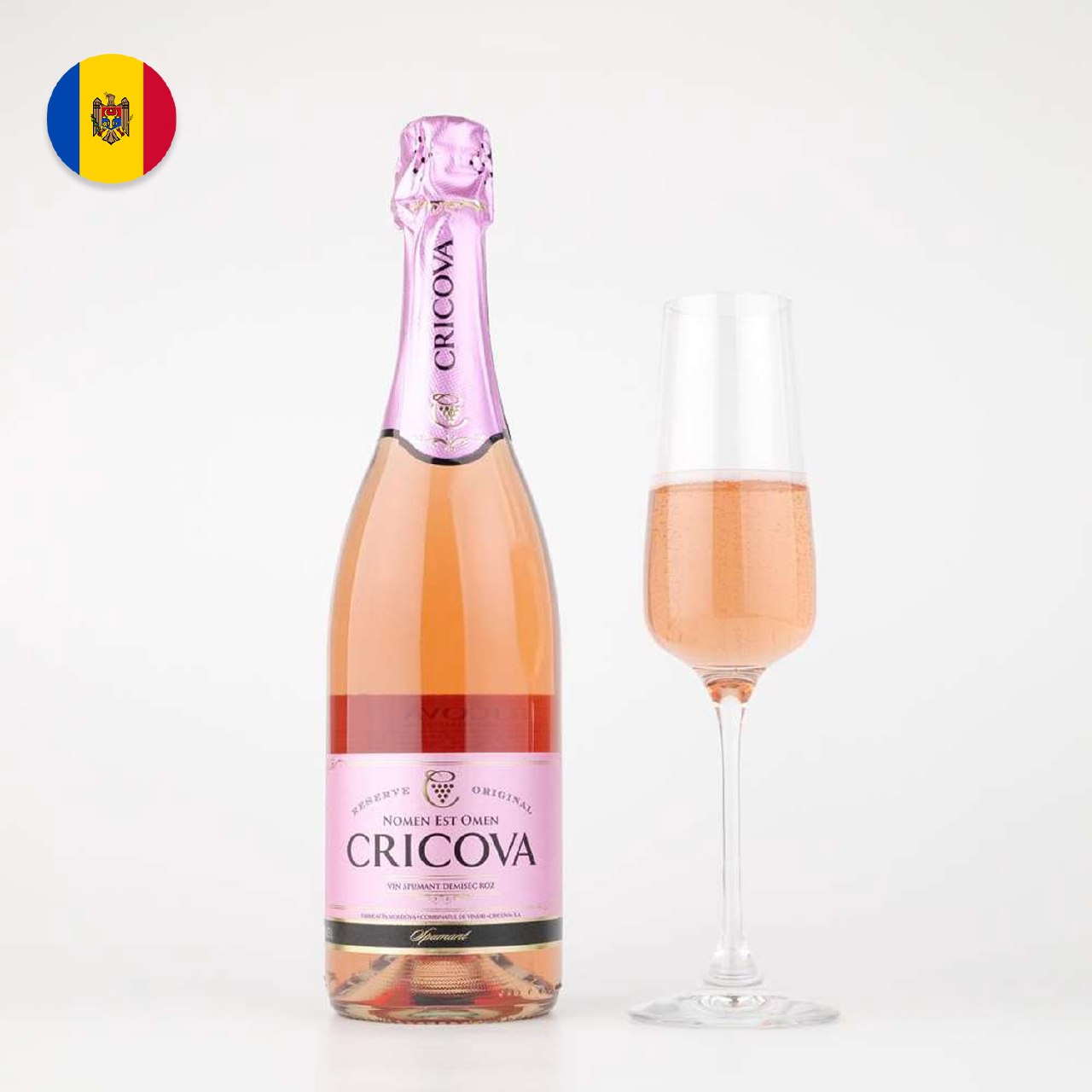 Spumant cricova roze demisec 